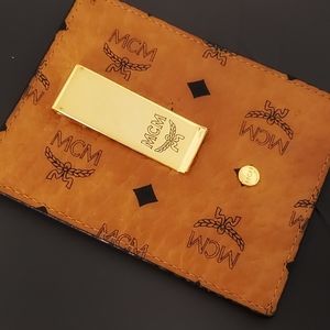 MCM Money Clip Card Case in Visetos Original